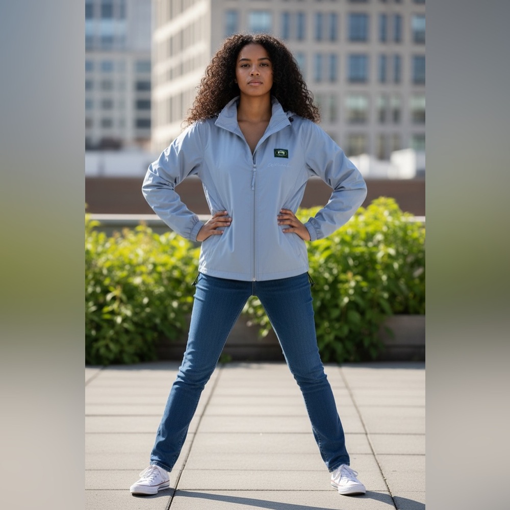 Cabela’s Stillwater Supply Co. Blue Hooded Windbreaker | SM